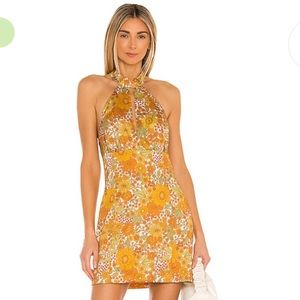 Cindy dress in sunshine floral made by Hansen + Gretel